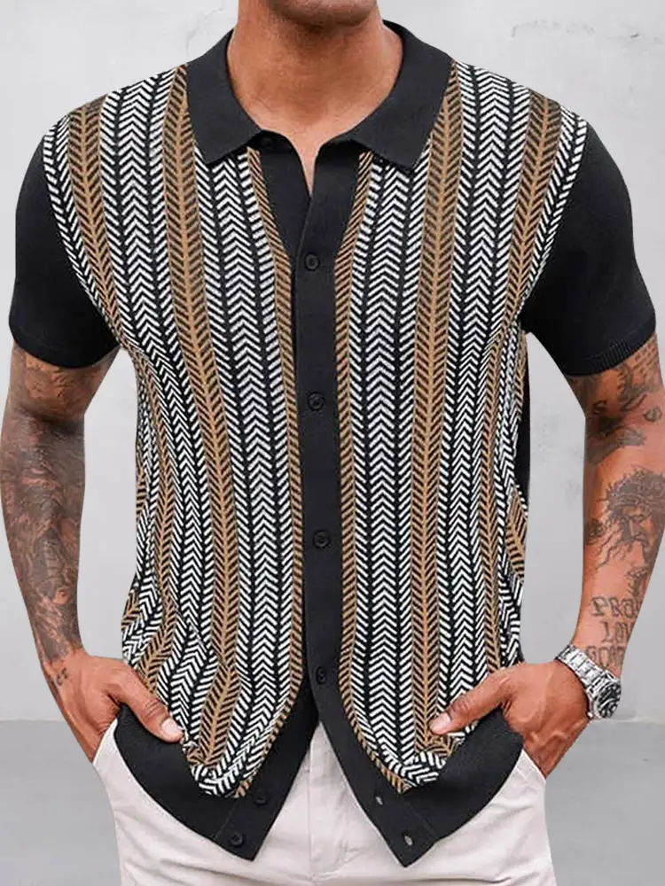 Textured Jacquard Printed Shirt