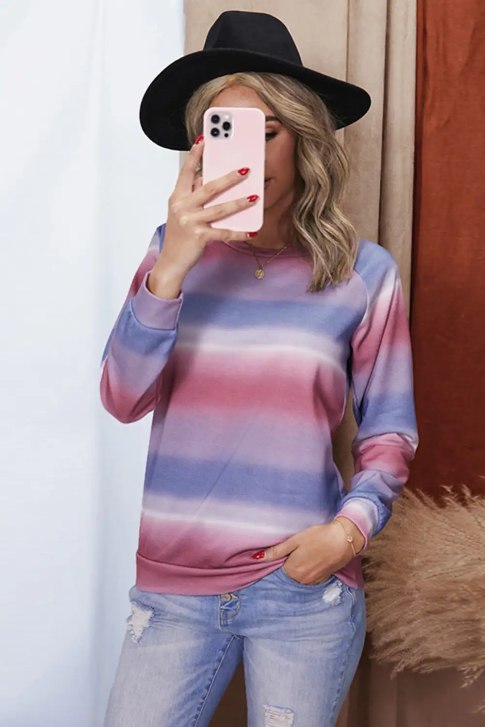 Oversized Ombre Sweatshirt