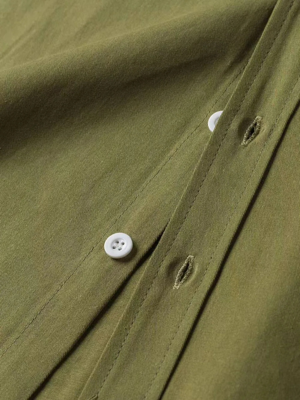 Polyester Button Down Collared Shirt