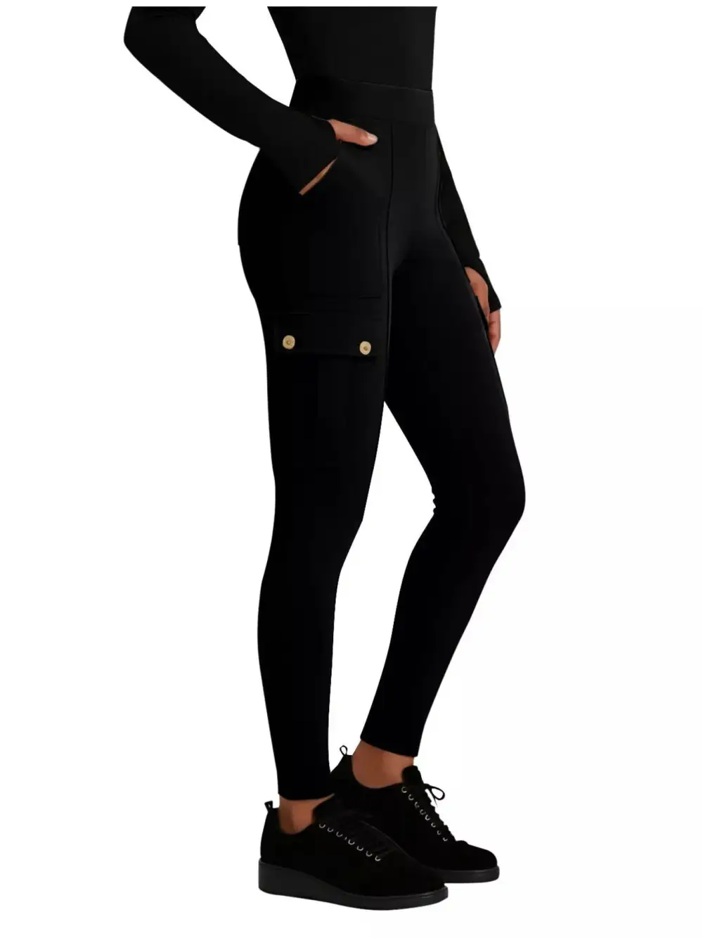 Refined High Waist Active Pants