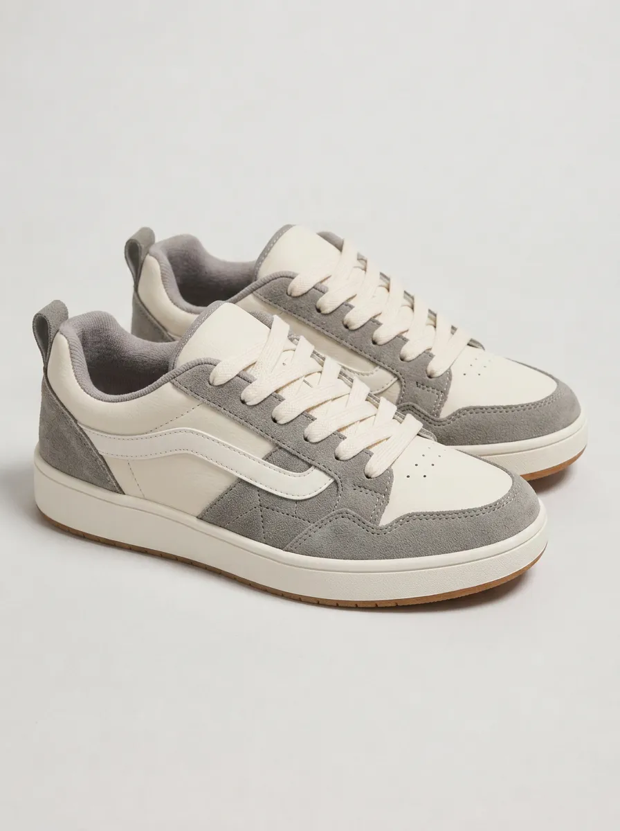 Perforated Women's Low-Top Skate Sneakers