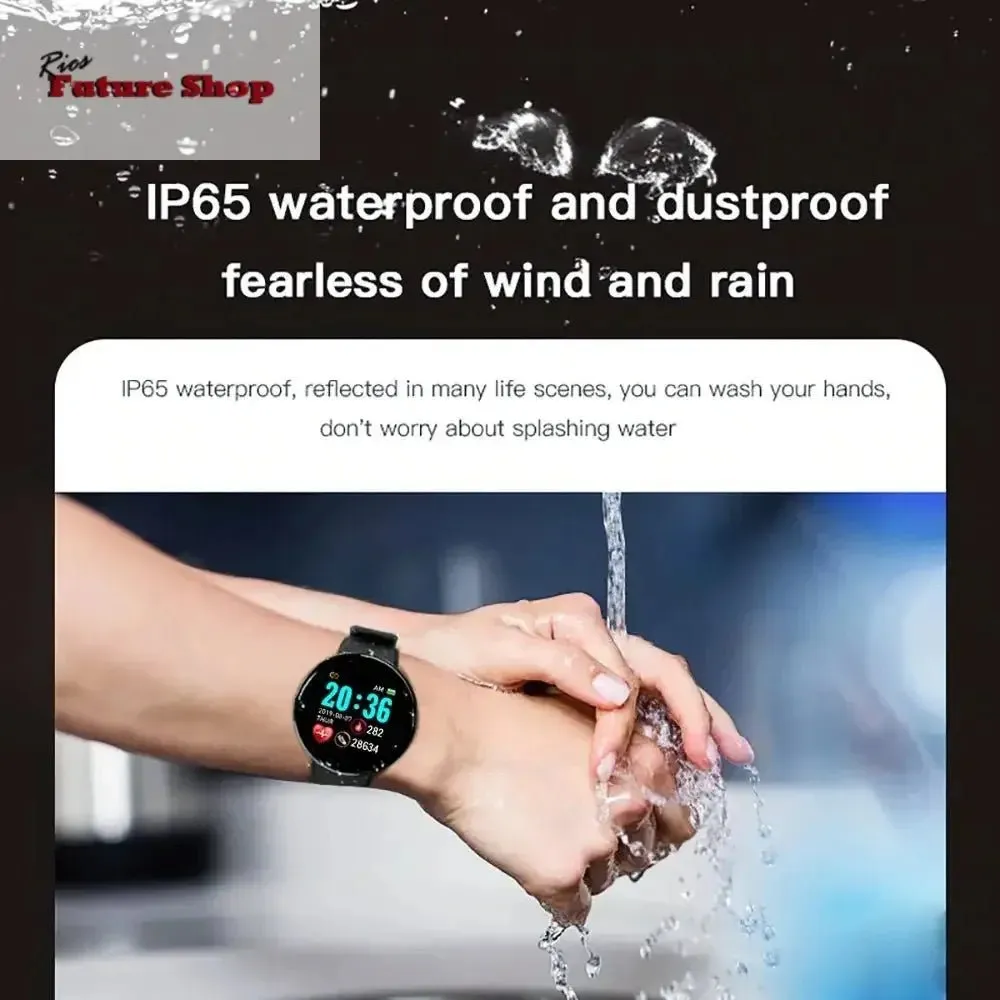 D18 Smartwatch for iOS & Android | Health Monitor | Notifications