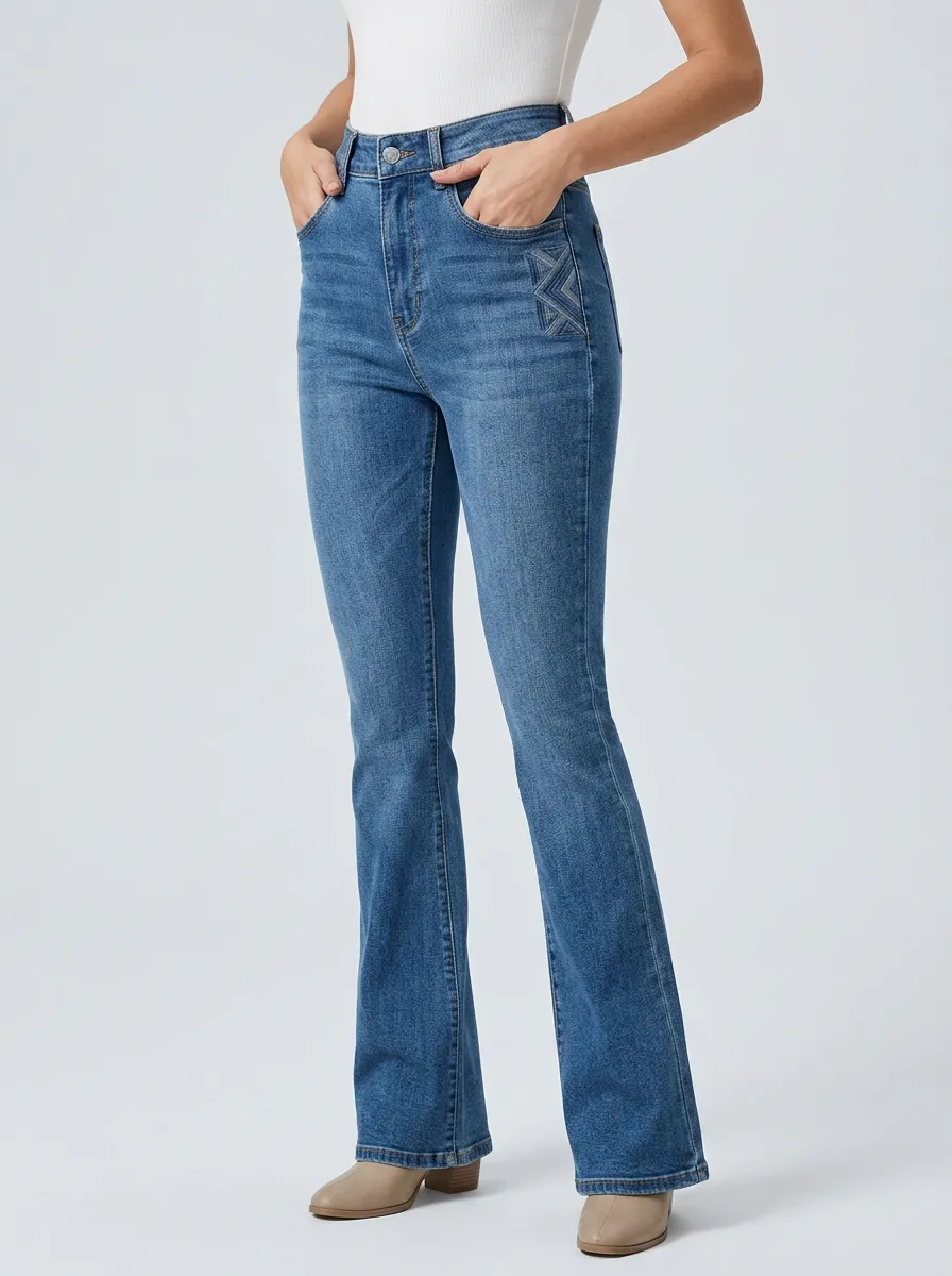Women's High Waist Casual Denim Jeans
