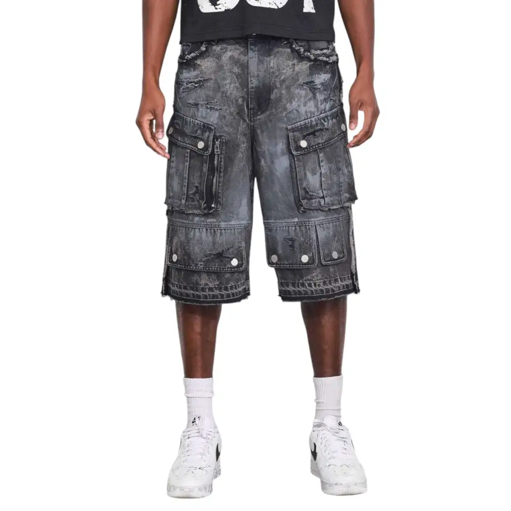 Men's Fleece Denim Shorts
