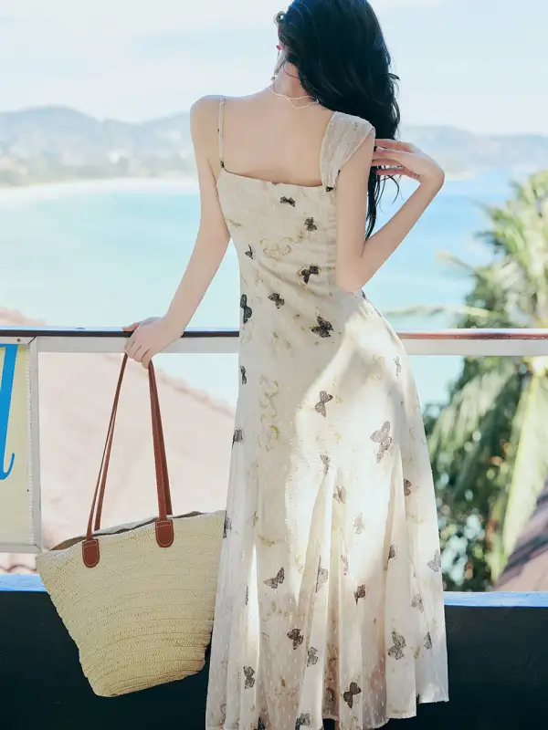 Butterfly Long Dress