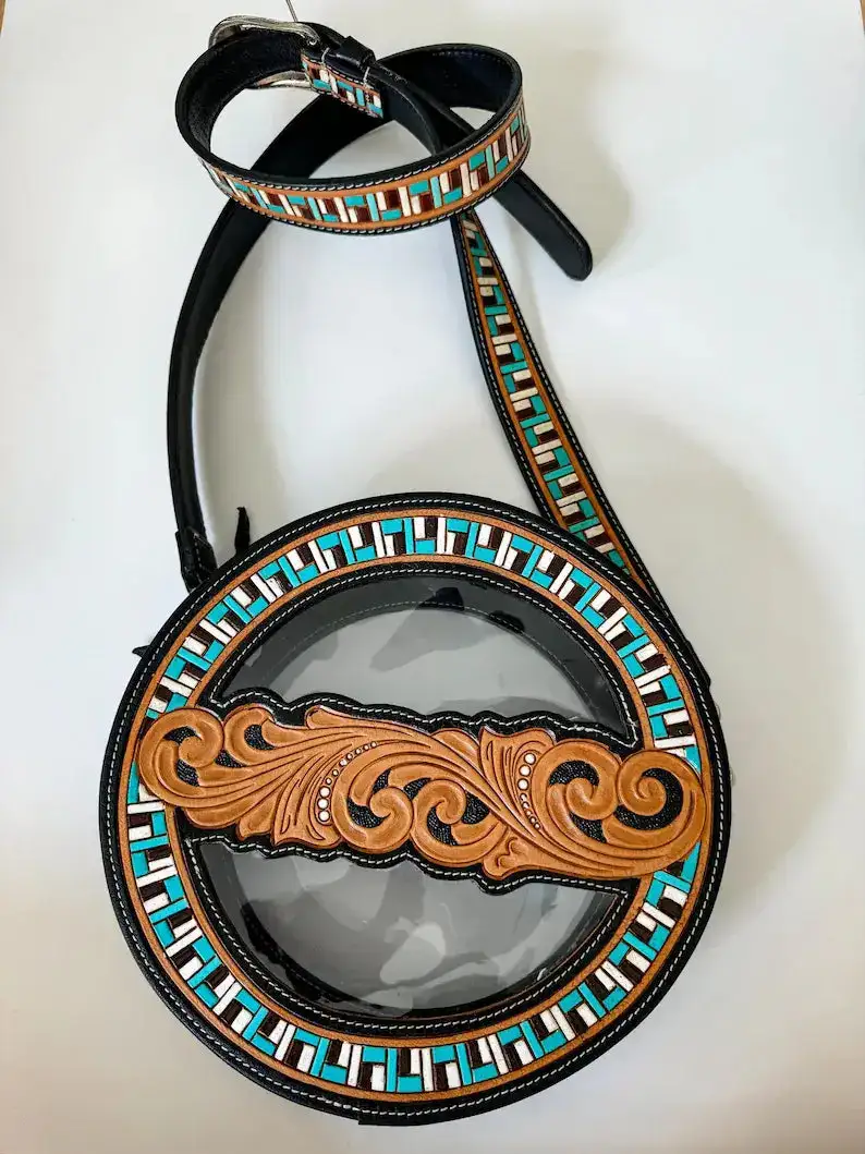 Sculpted Clear Crossbody Bag