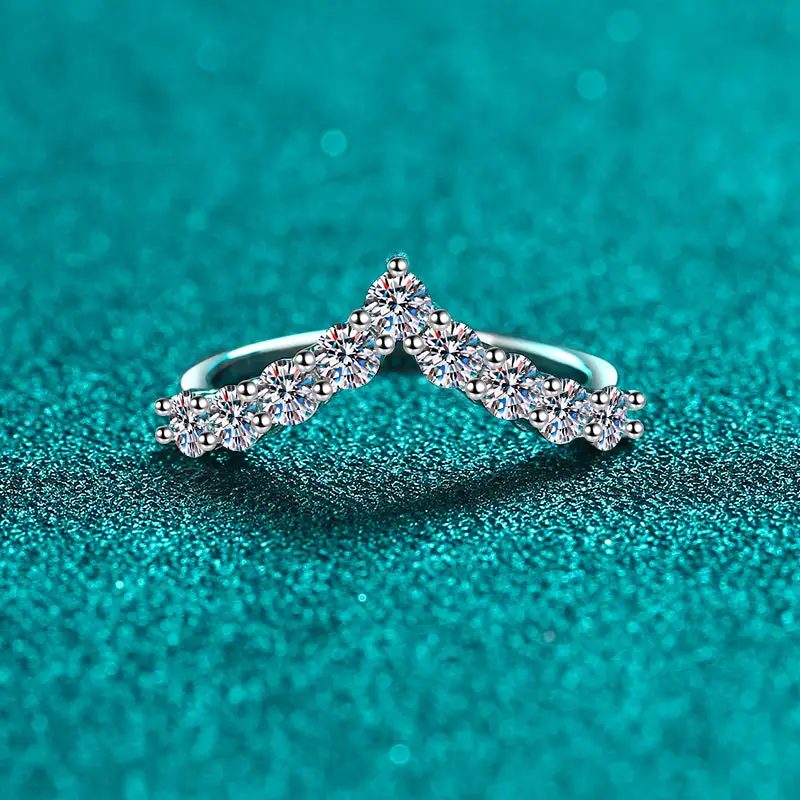 Comfort Fit Moissanite Ring