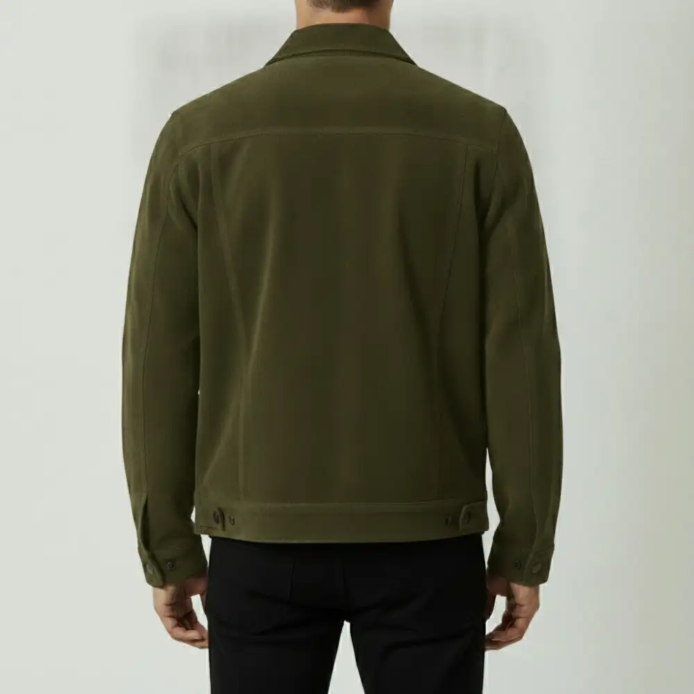 Refined Suede Trucker Jacket