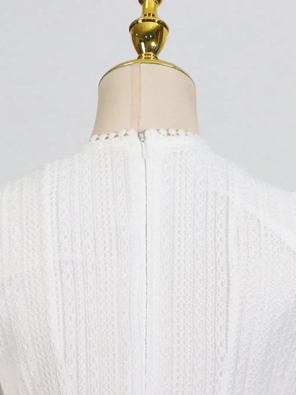 Comfort Fit Round Neck Long Sleeve Dress