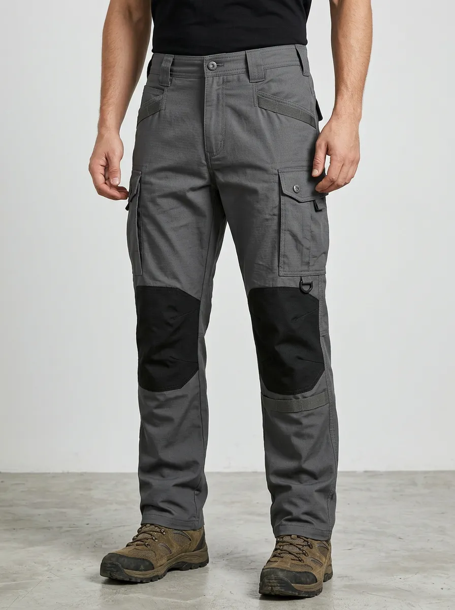Technical-Look Multi-Pocket Cargo Pants