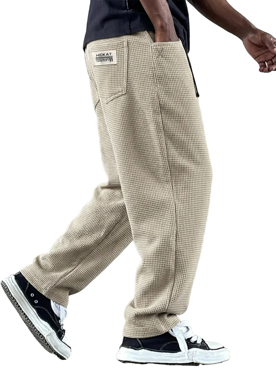 Comfort Fit Textured Knit Utility Pocket Trousers
