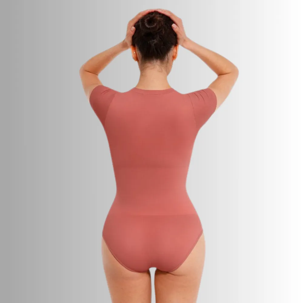 Short Sleeve Brief Shaping Bodysuit