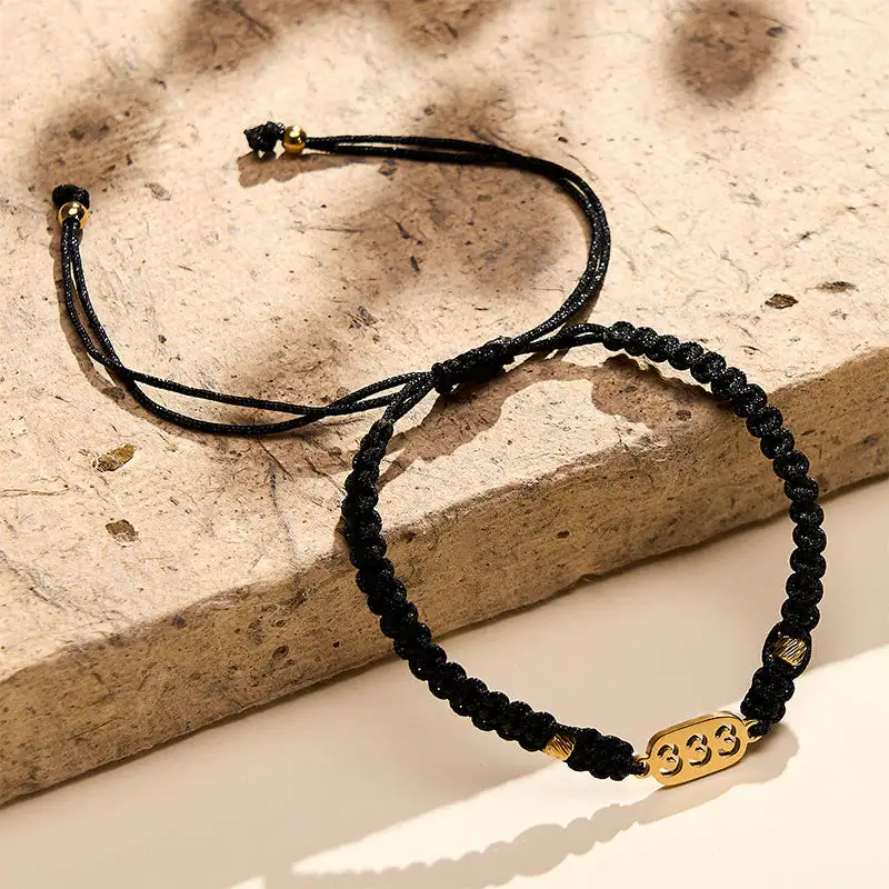 Angel Numbers Braided String Connection Bracelet