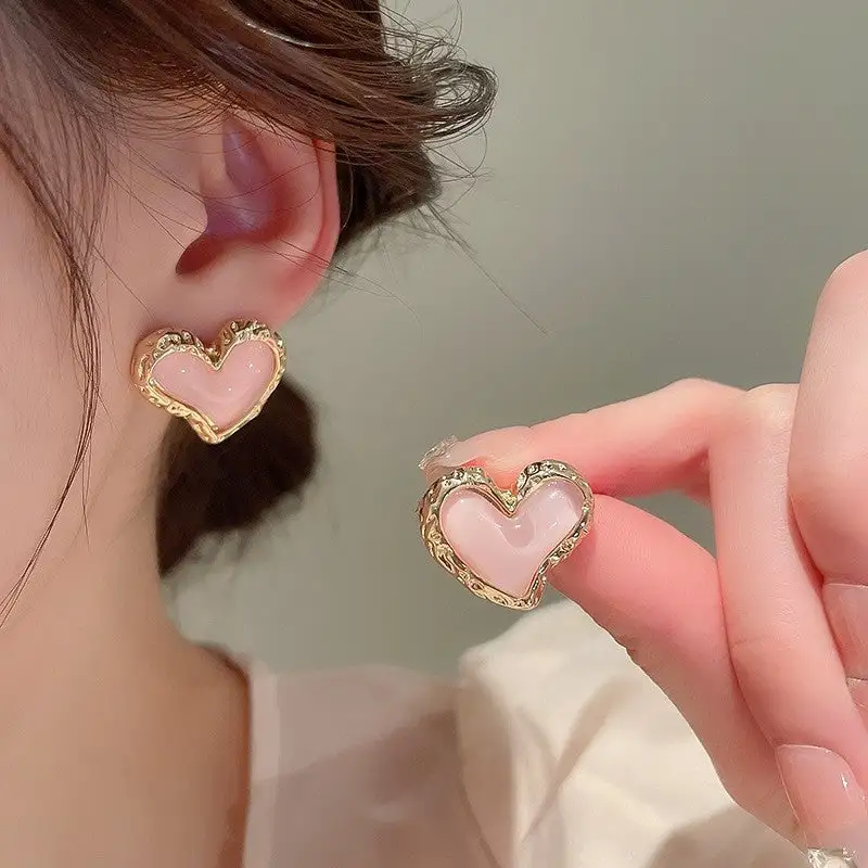 Modern Heart Statement Earrings