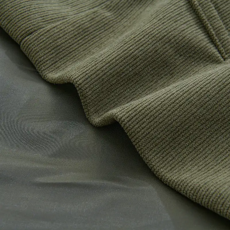 Textured Button Band Collar Coat