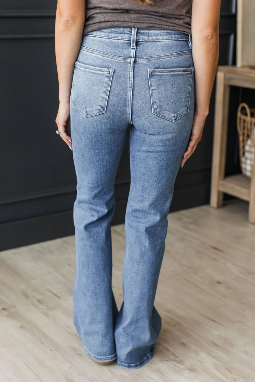 High-Rise Flare Clean Finish Jeans
