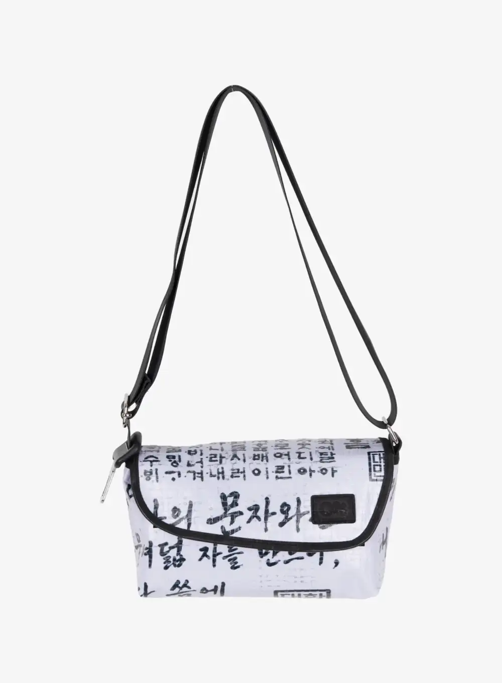 Typography Strap Shoulder Bag