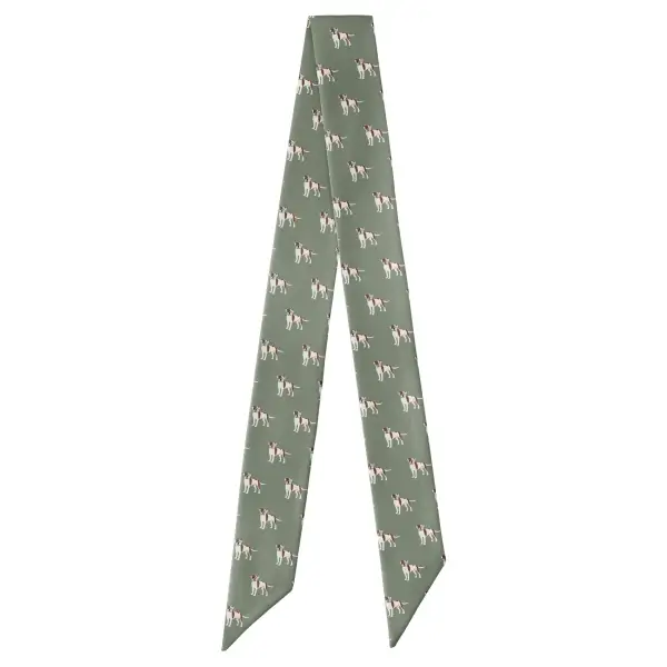 American Bulldog Motif Hair Scarf