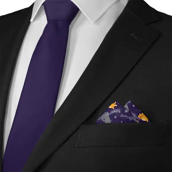 Modern Sophisticated Novelty Animal Motif Pocket Square