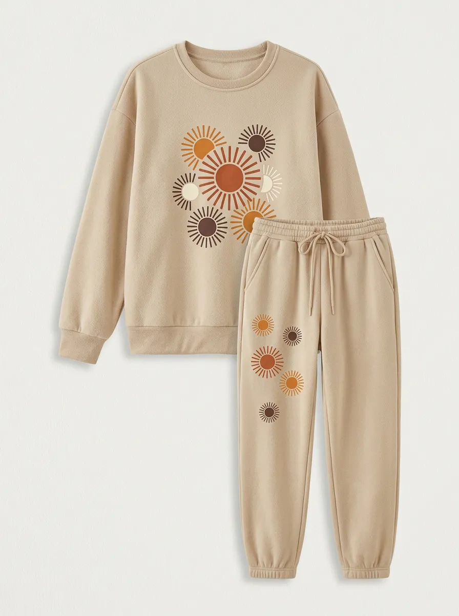Women's Sun-Print Lounge Set