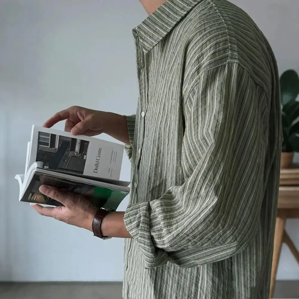 Textured Striped Shirt