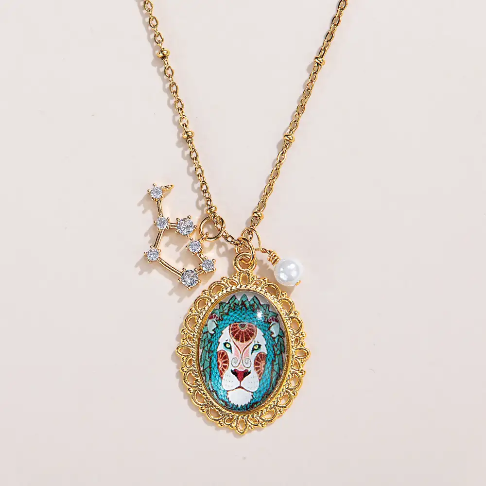 Classic Pearl Cabochon Heart Pendant Necklace