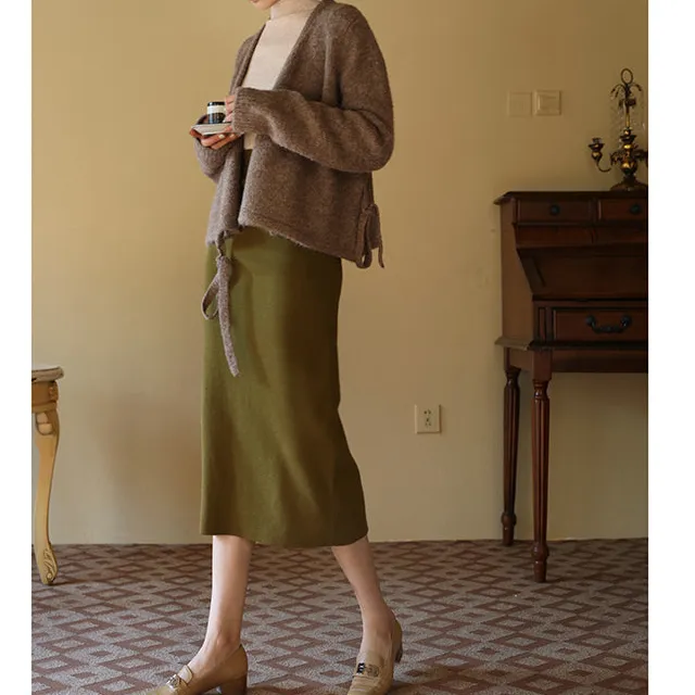 Straight Knit Skirt