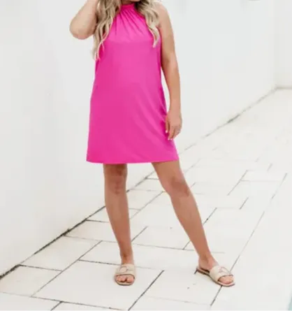 Refined Halter Neck Beach Cover Up