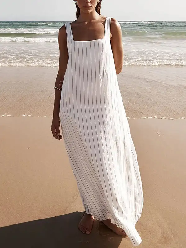 Square Neck Maxi Dress