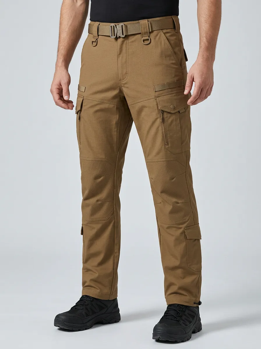 Classic Performance-Look Men's Multi-Pocket Waterproof Tactical Cargo Pants