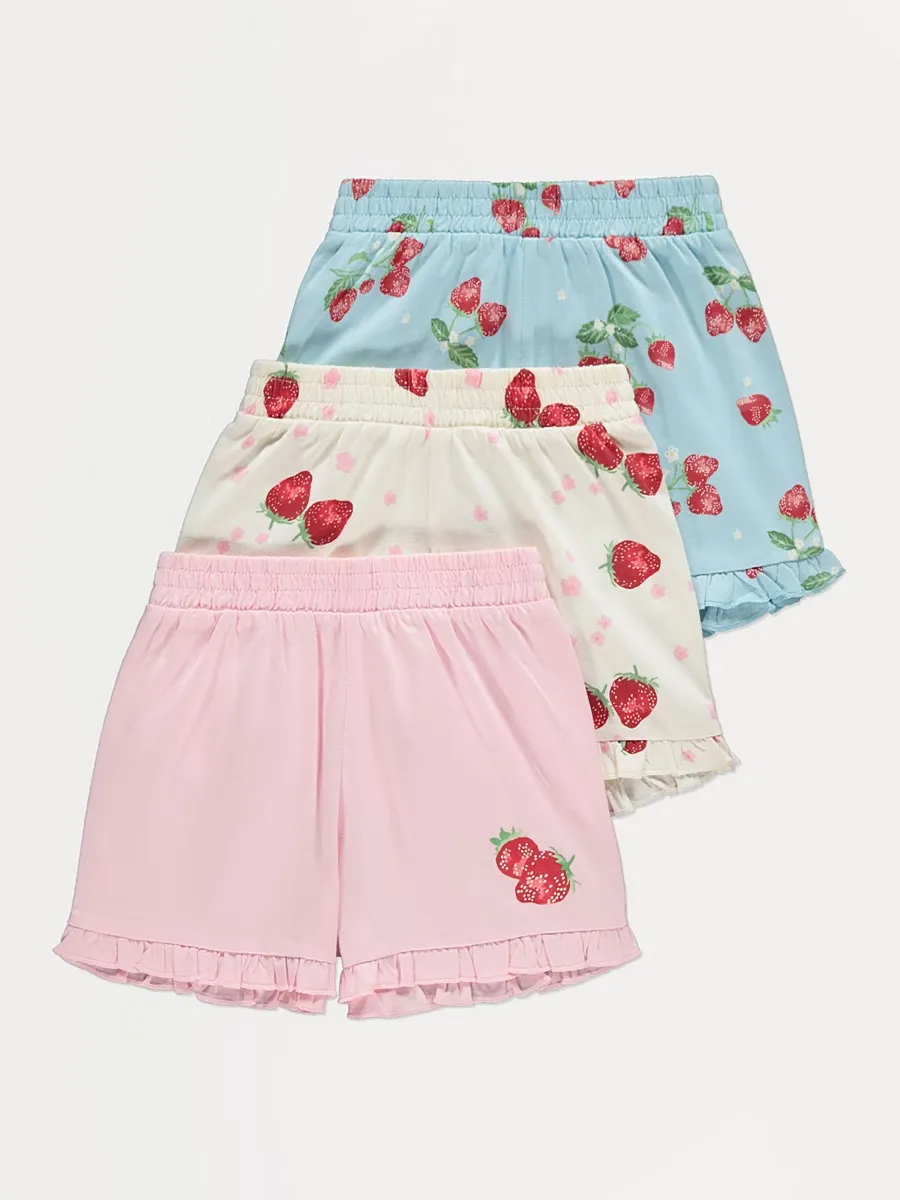 Strawberry Jersey Shorts 3 Pack