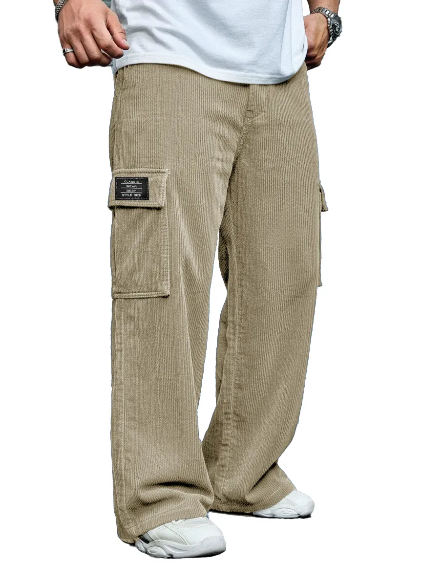 Corduroy Pocket Relaxed Trousers