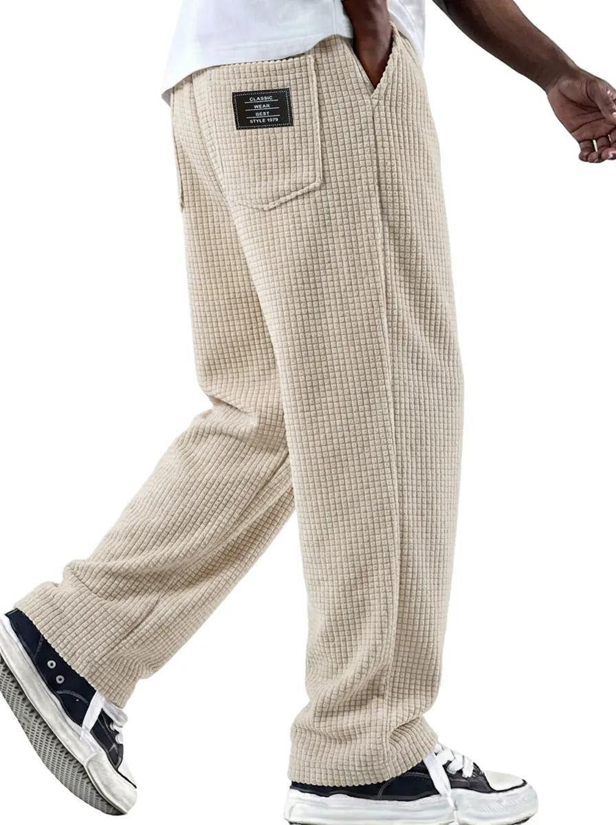 Corduroy Textured Casual Pants