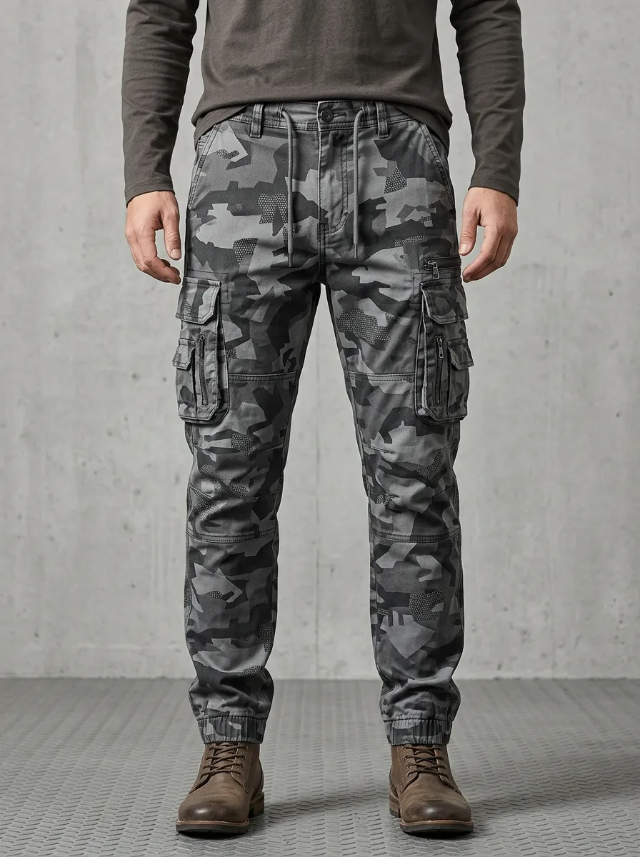 Adventure-Ready Camouflage Camouflage Cargo Pants