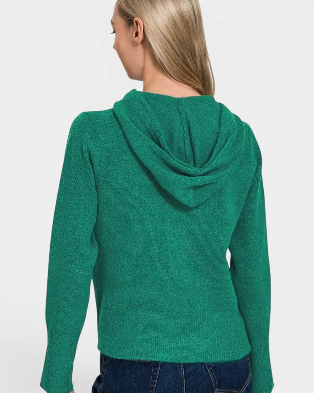 Zip Front Hooded Sweater