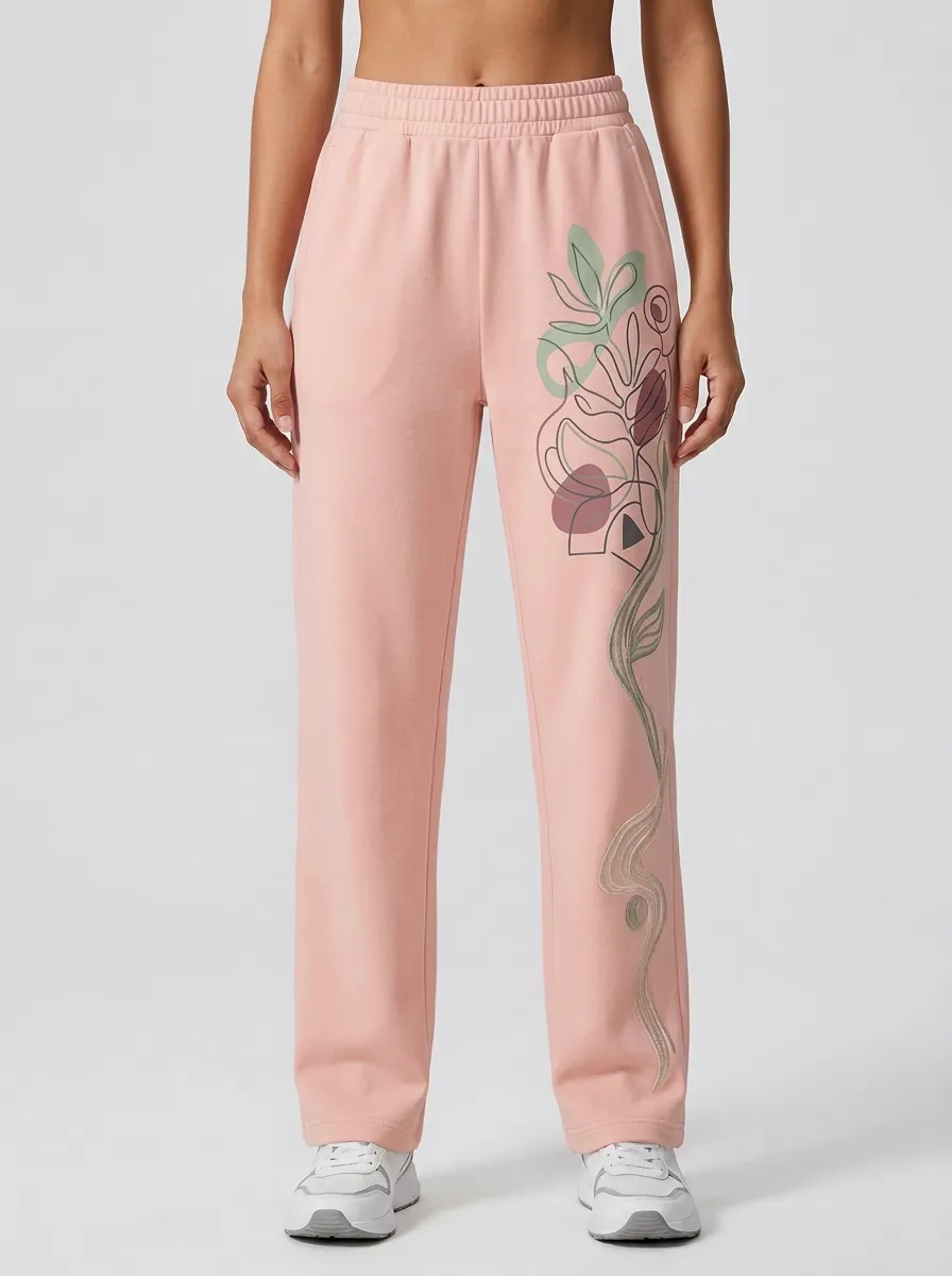 Women's Off-White Botanical Print Sweatpants