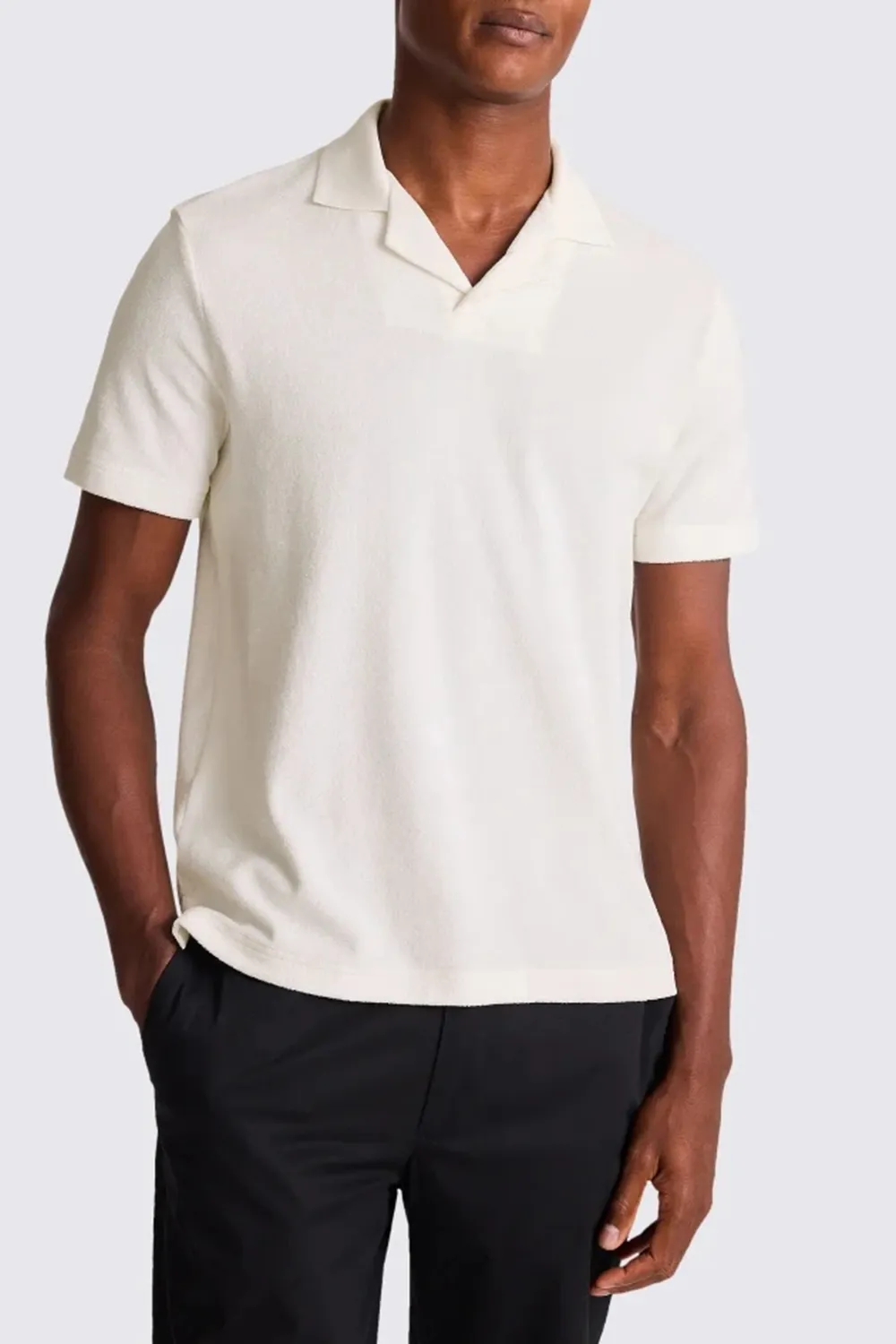 Men'sTaupe Captain-Collar Polo Shirt