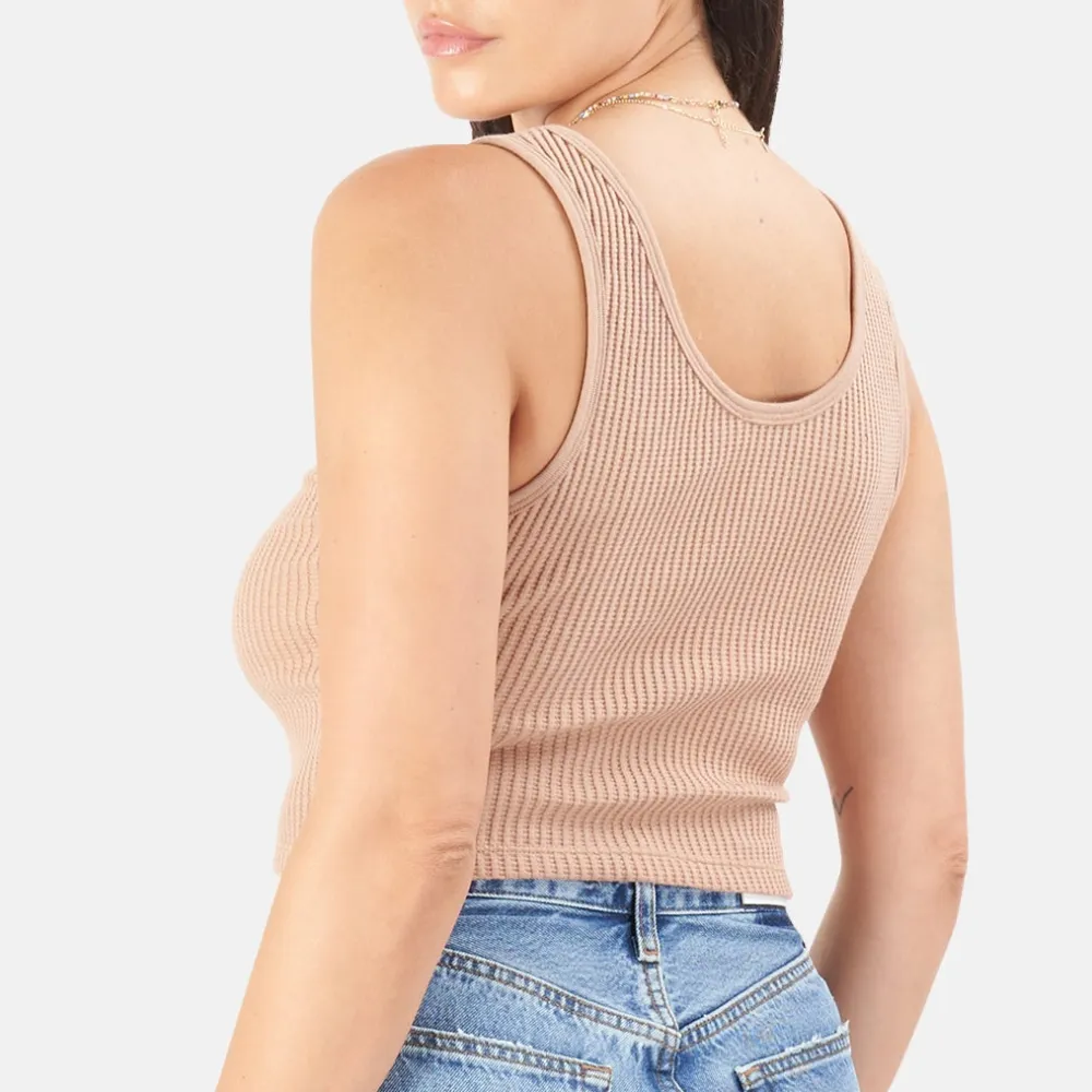 Henley Cotton Tank Top