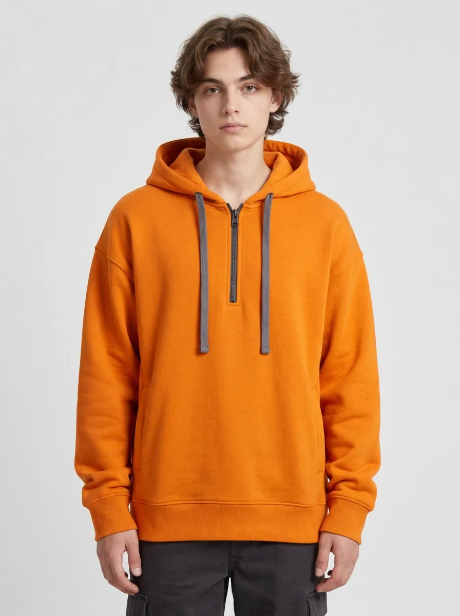 Unisex Quarter Zip Fresh Look Hoodie
