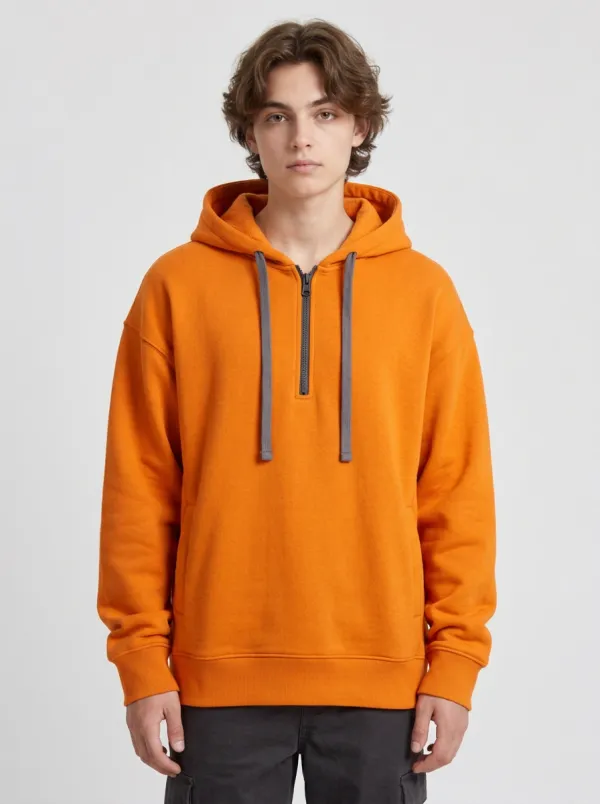 Unisex Quarter Zip Fresh Look Hoodie