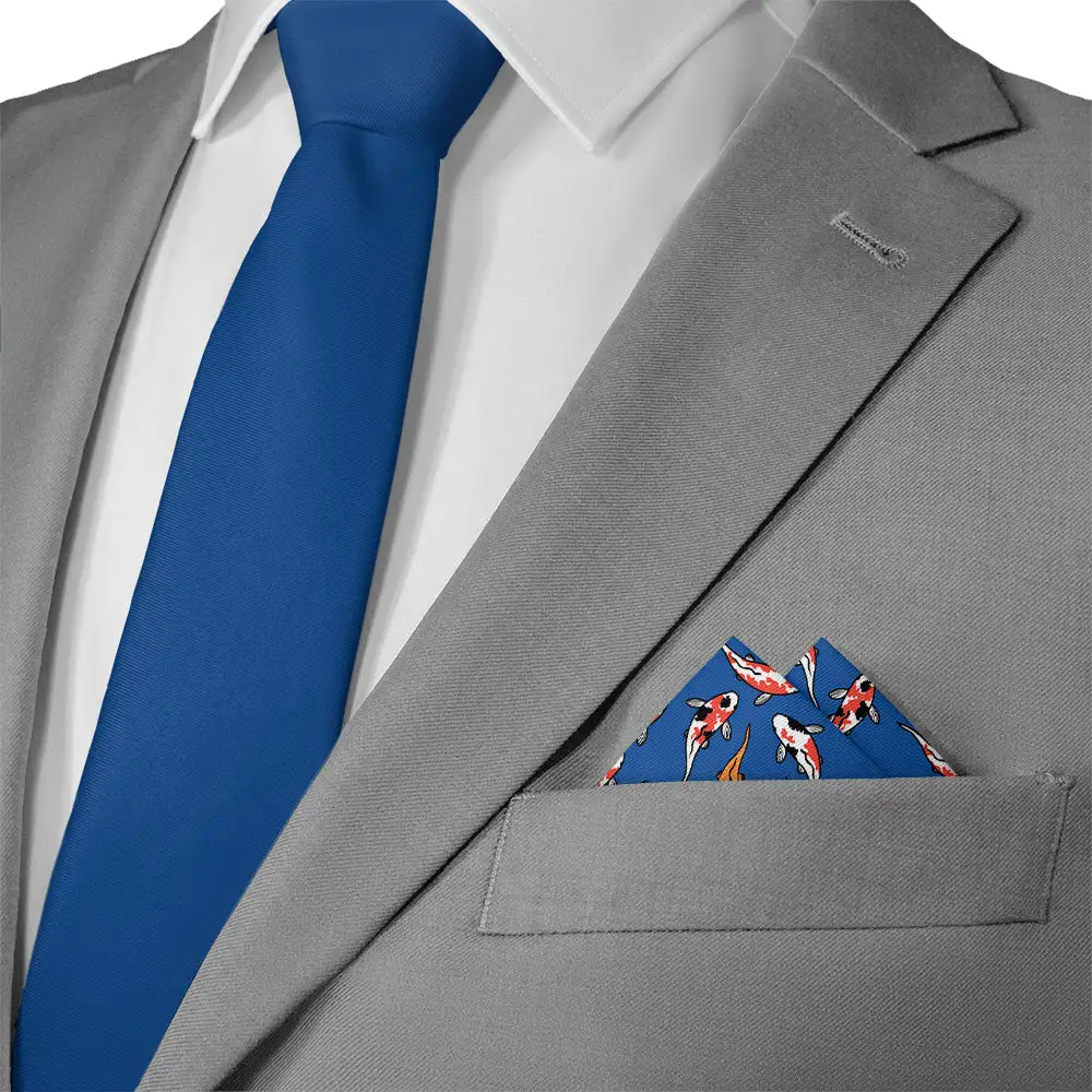 Elegant Decorative Animal Motif Nautical Pocket Square