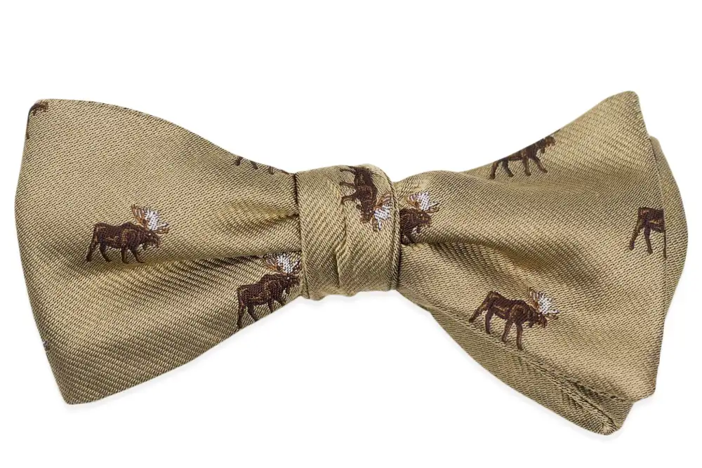 Sophisticated Patterned Silk Bow Tie