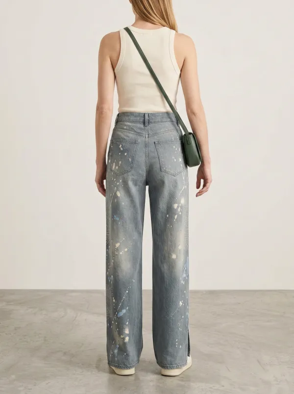 Women's Wide Leg Casual Denim Jeans