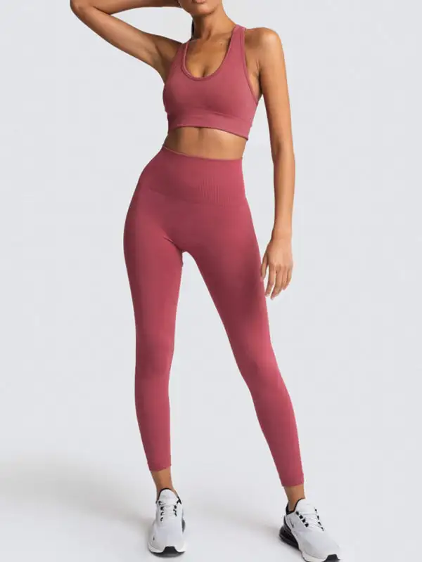 Beautiful Back High Waist Peach Hip Top