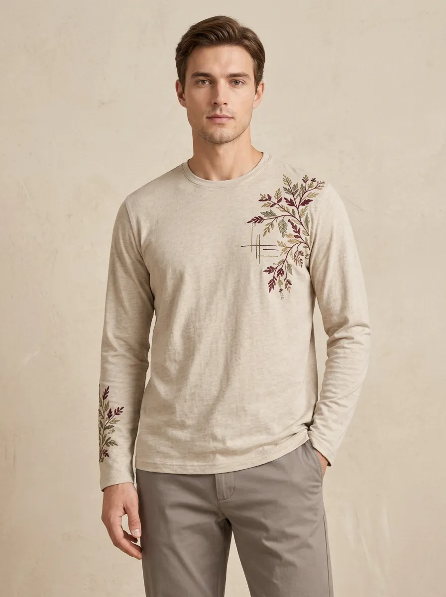 Men's Polished Look Long Sleeve Top