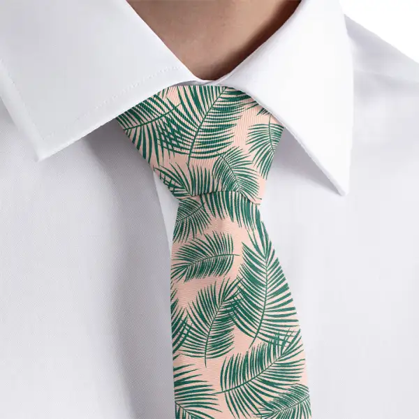Palm Leaf Pattern Necktie