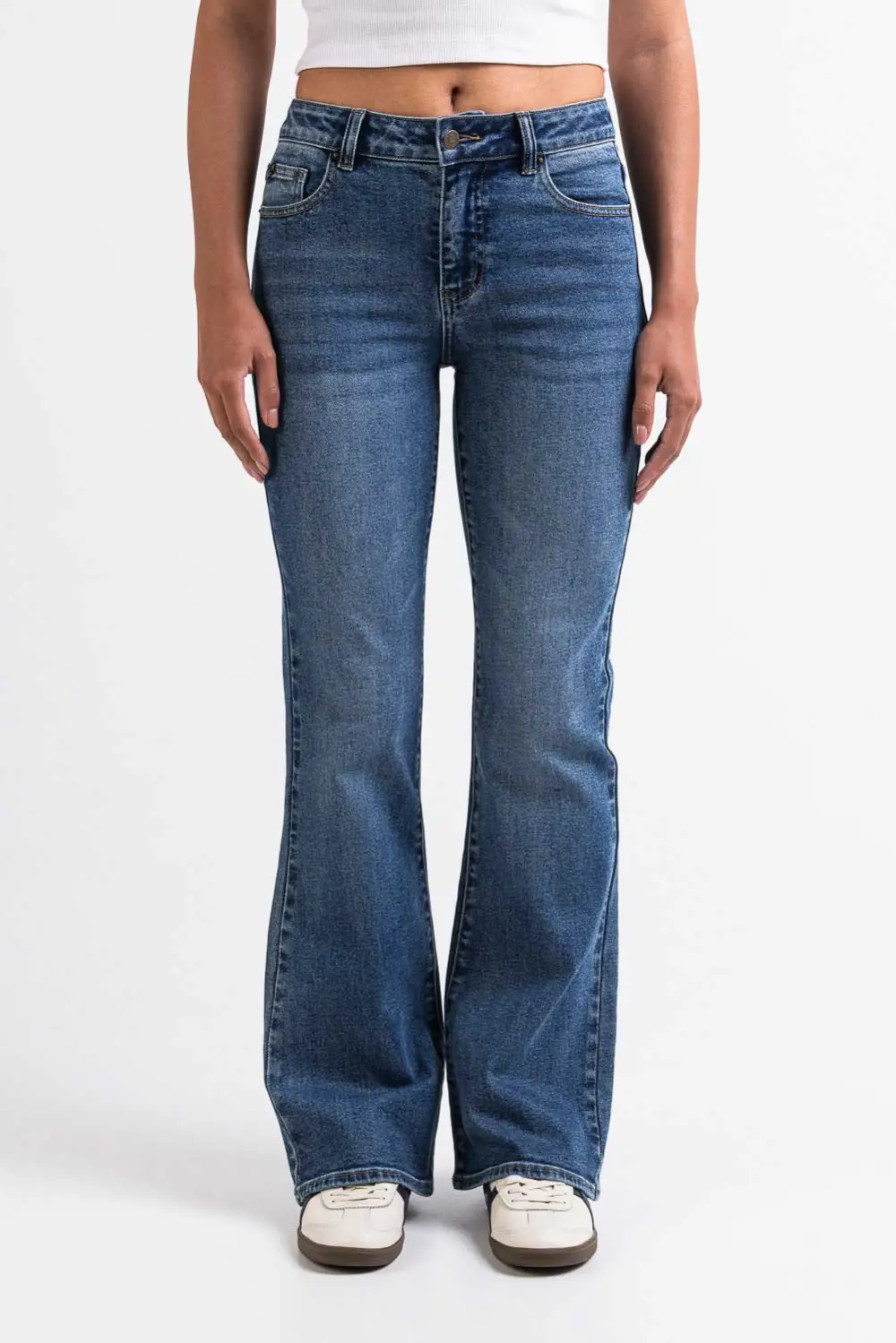 Effortless Mid Rise Bootcut Jeans