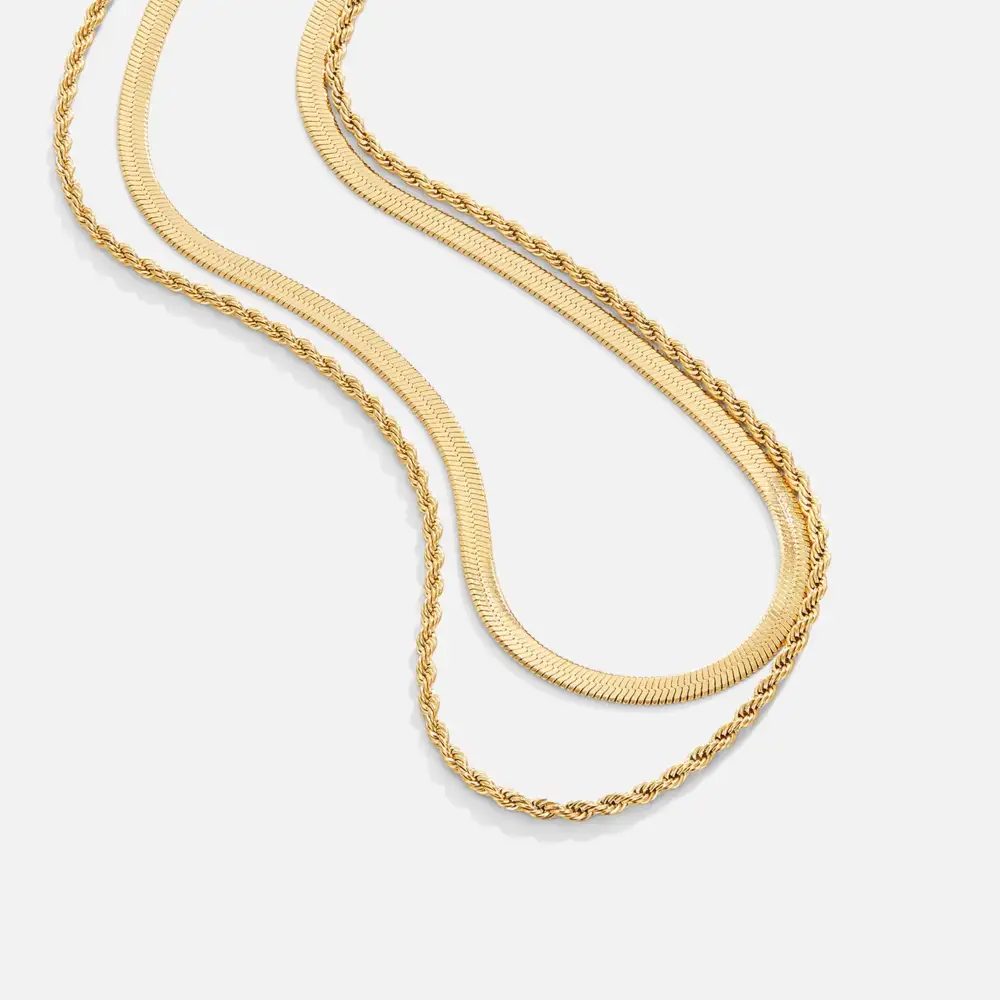 Plated Layered Necklace