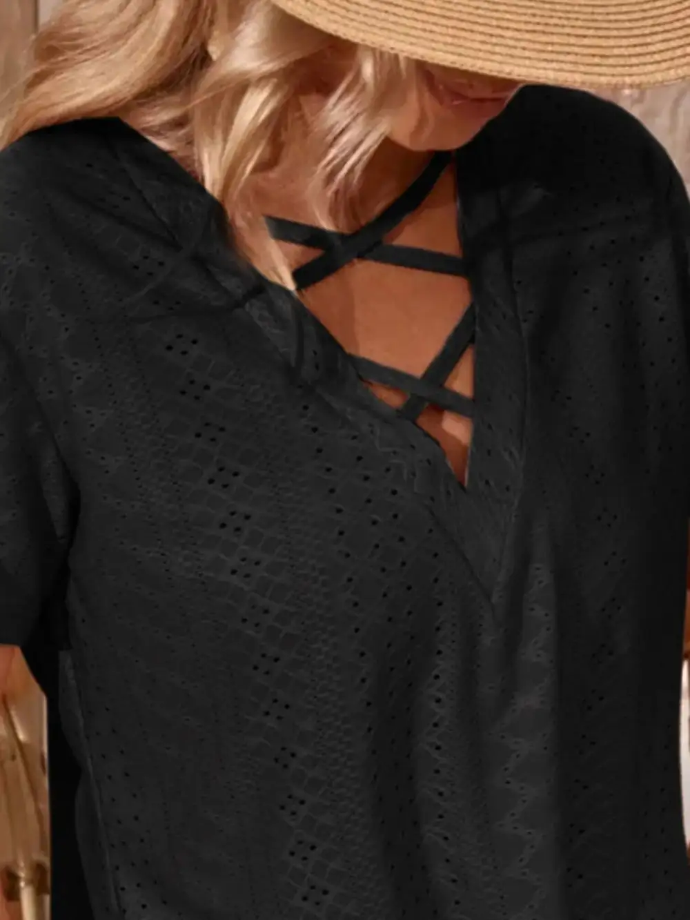 Textured Refined Short-Sleeve T-Shirt