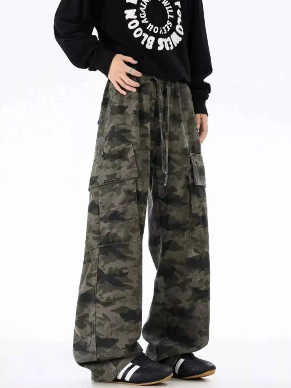 Everyday Camouflage Wide Leg Pants
